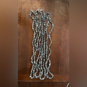 Labradorite Chips Necklace 30in Nice Flash